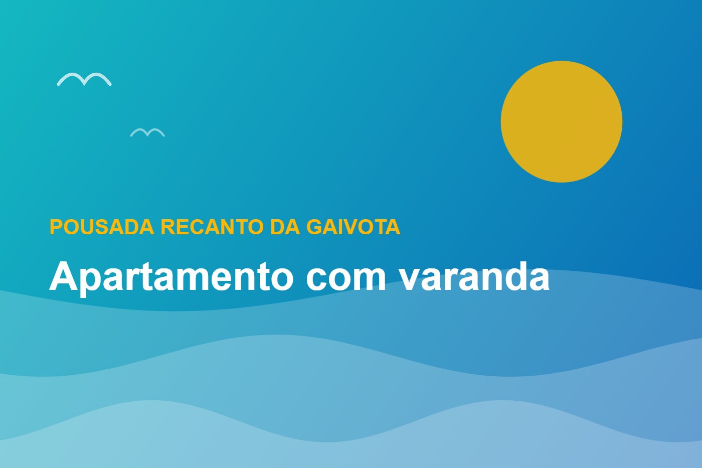 Apartamento com varanda — Pousada Recanto da Gaivota