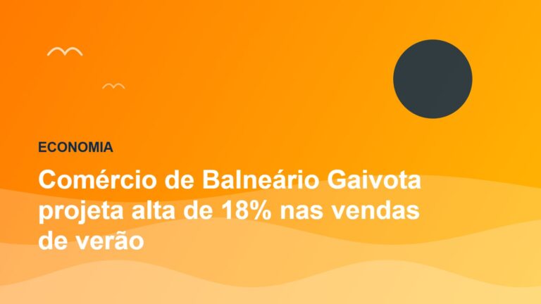 Imagem da notícia: Comércio de Balneário Gaivota projeta alta de 18% nas vendas de verão